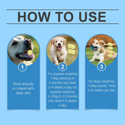 Yegbong Multivitamin tablets for dogs Special nutritional supplements for cats and dogs
