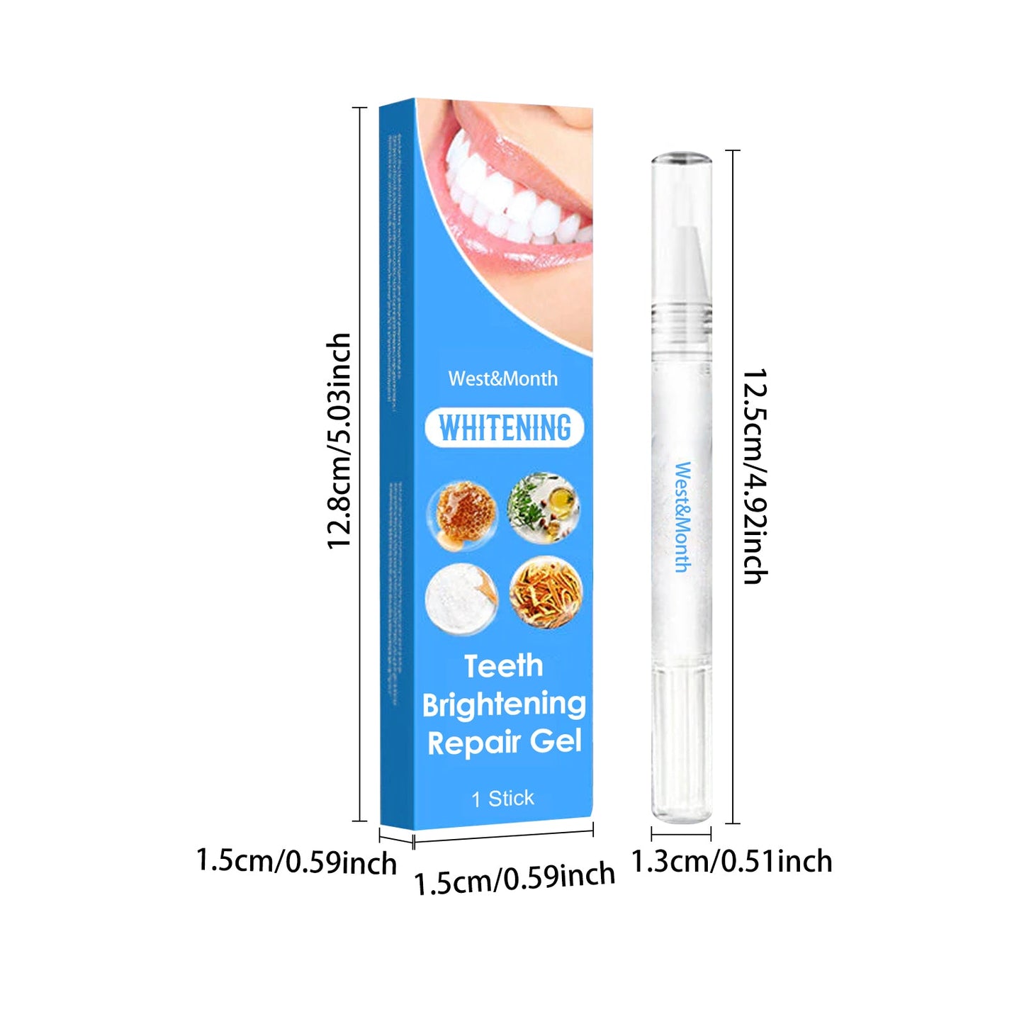 West&Month Teeth Whitening Repair Pen Oral Care Teeth Whitening Brightening Pen