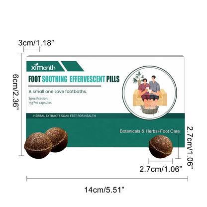 Ximonth Foot Soaking Tablets Relieves physical discomfort, cleanses the feet, provides comfort to the soles, and contains gentle ingredients in the form of effervescent tablets