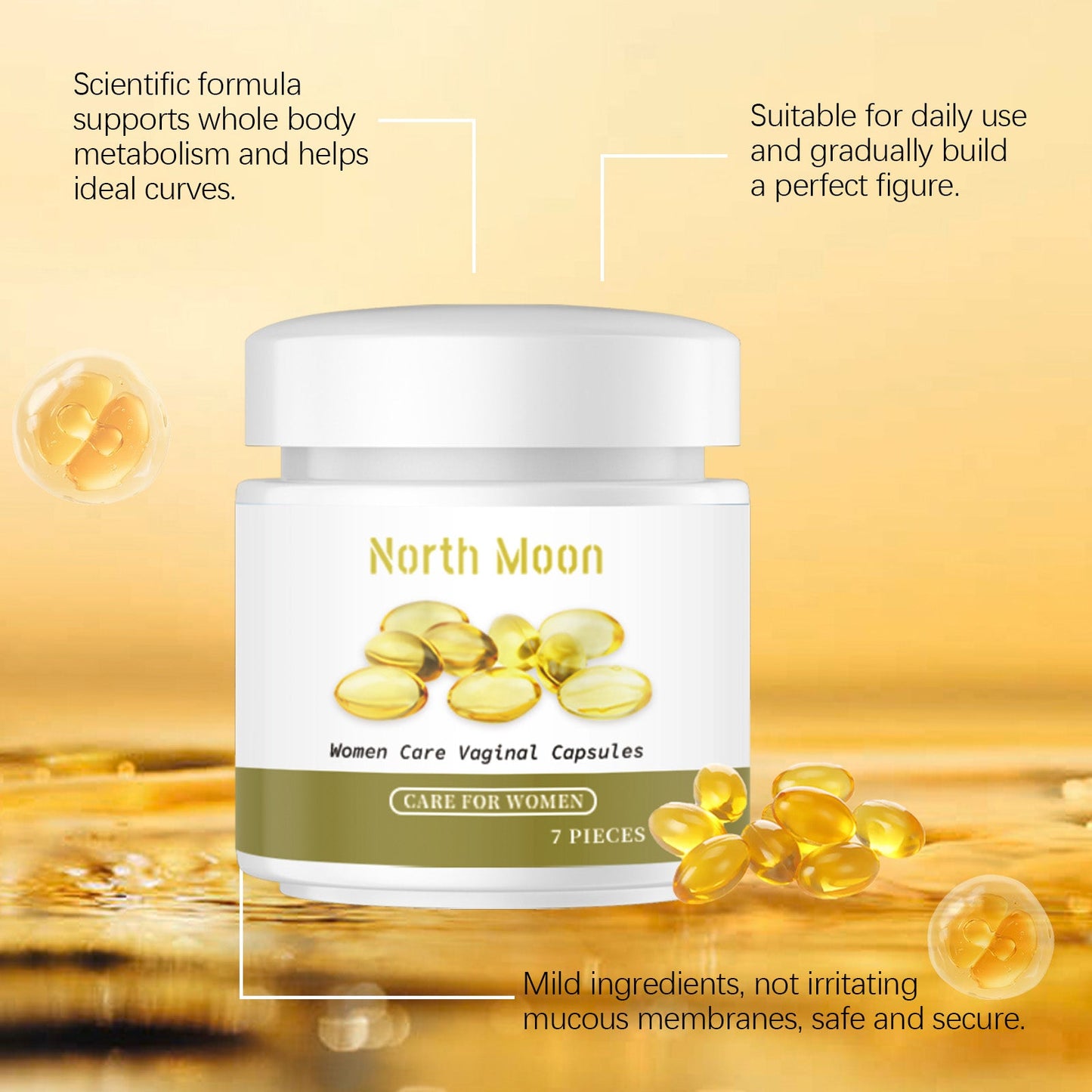 North Moon Body care capsules Gentle Firming and Moisturizing Skin and Body Care Patch for Lazy People