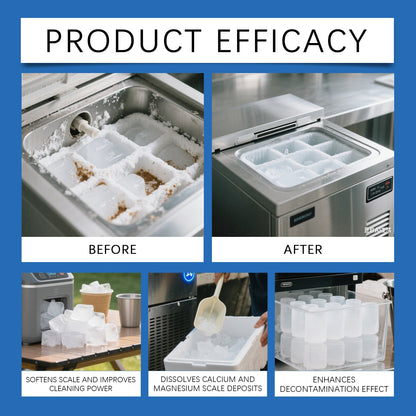 Jue Fish Ice Maker Cleaning Tablets Household Deep Cleaning, Descaling, Deodorizing, and Maintenance Ice Maker Cleaning Tablets