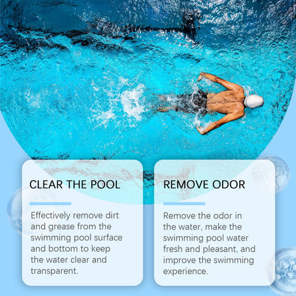 MoonSpry Pool cleaning slow-release tablets Swimming pool water decontamination, deodorization, and multi-functional cleaning effervescent tablets
