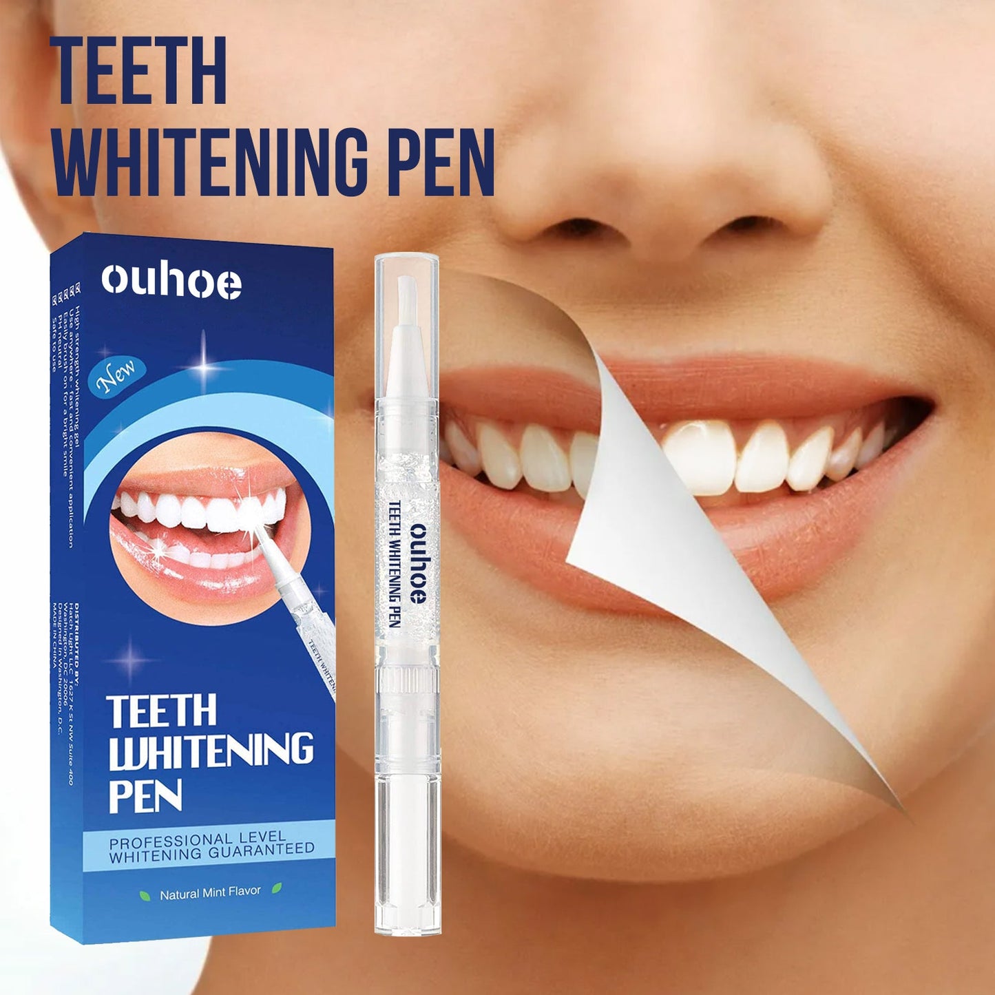 OUHOE Teeth Whitening Essence Pen Teeth Whitening and Brightening Pen