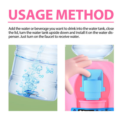 Dowmoo Children's Mini Water Dispenser Baby kitchen toy mini fun pretend play beverage dispenser that can dispense water