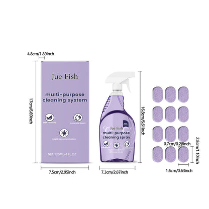 Jue Fish Multifunctional Cleaner Easy-to-use multi-purpose cleaner for cleaning grease and stains on kitchen stoves and utensils
