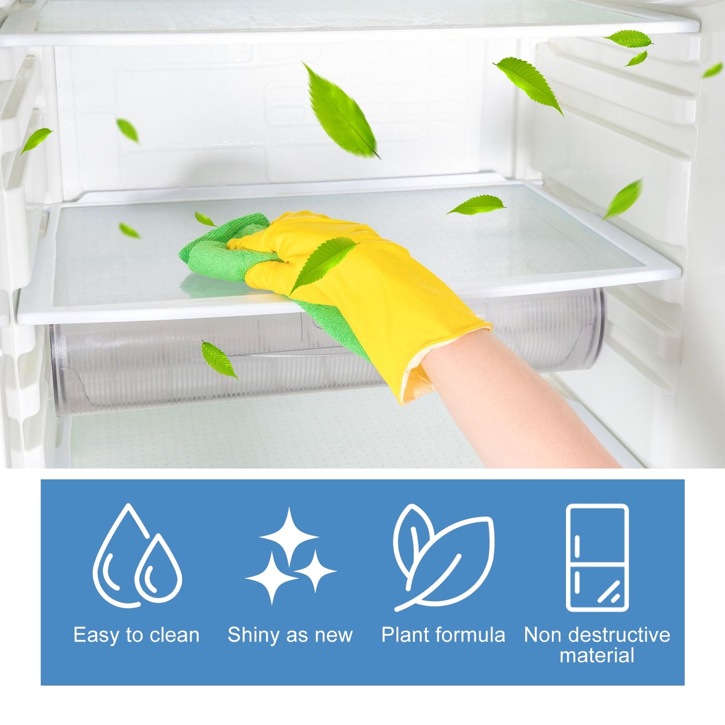 Jakehoe Refrigerator cleaning tablets Refrigerator and freezer deep cleaning, descaling, dirt removal, and odor-eliminating effervescent tablets