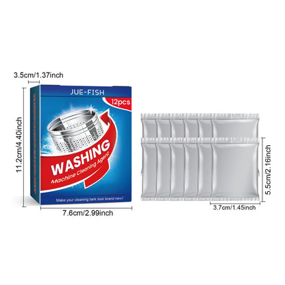 Jue-Fish Washing Machine Cleaner Washing machine drum automatic dirt removal cleaning tablets