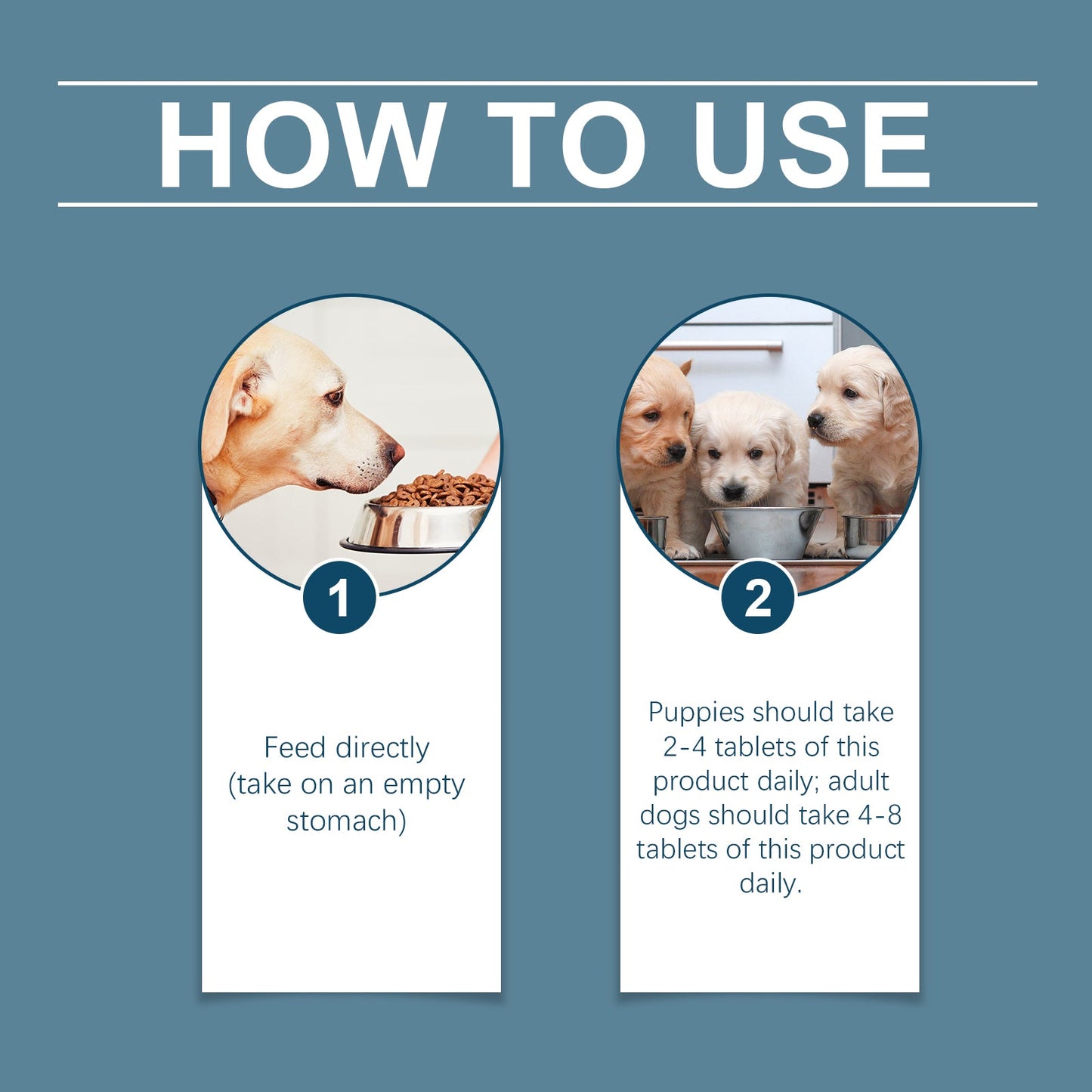 Yegbong Trace element tablets for dogs Supports nerve function and promotes overall health by supplementing calcium and magnesium