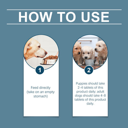 Yegbong Trace element tablets for dogs Supports nerve function and promotes overall health by supplementing calcium and magnesium