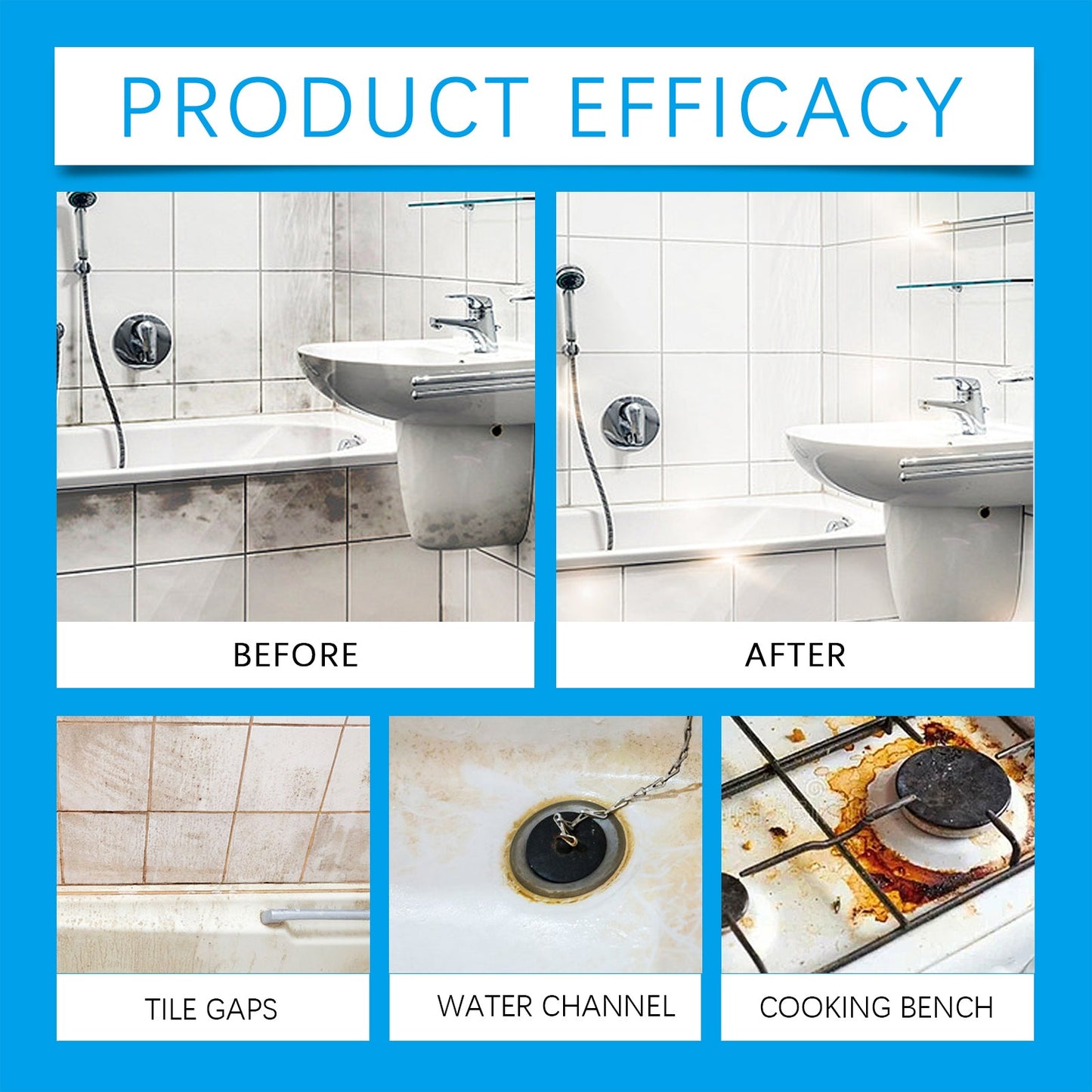 JUE FISH Multi-Surface Decontamination Effervescent Tablets Kitchen heavy grease and dirt cleaning stain remover effervescent tablets