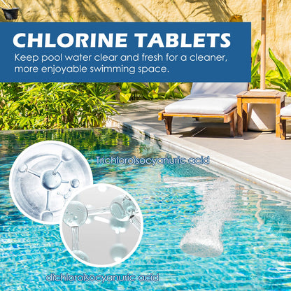 Jaysuing Effervescent Tablets Multifunctional Instant Cleaning Swimming Pool Water Quality Improvement Effervescent Tablets