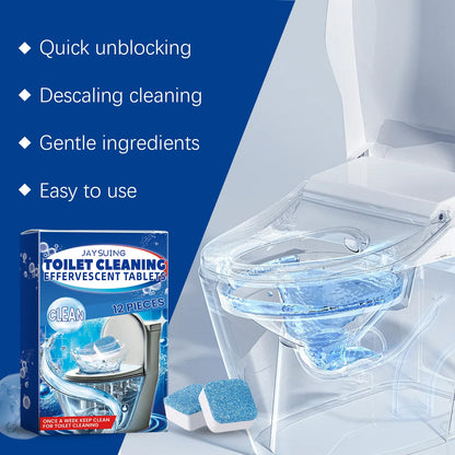 Jaysuing Toilet cleaning tablets Fragrant cleaning products for bathroom cleaning, toilet descaling, and odor removal