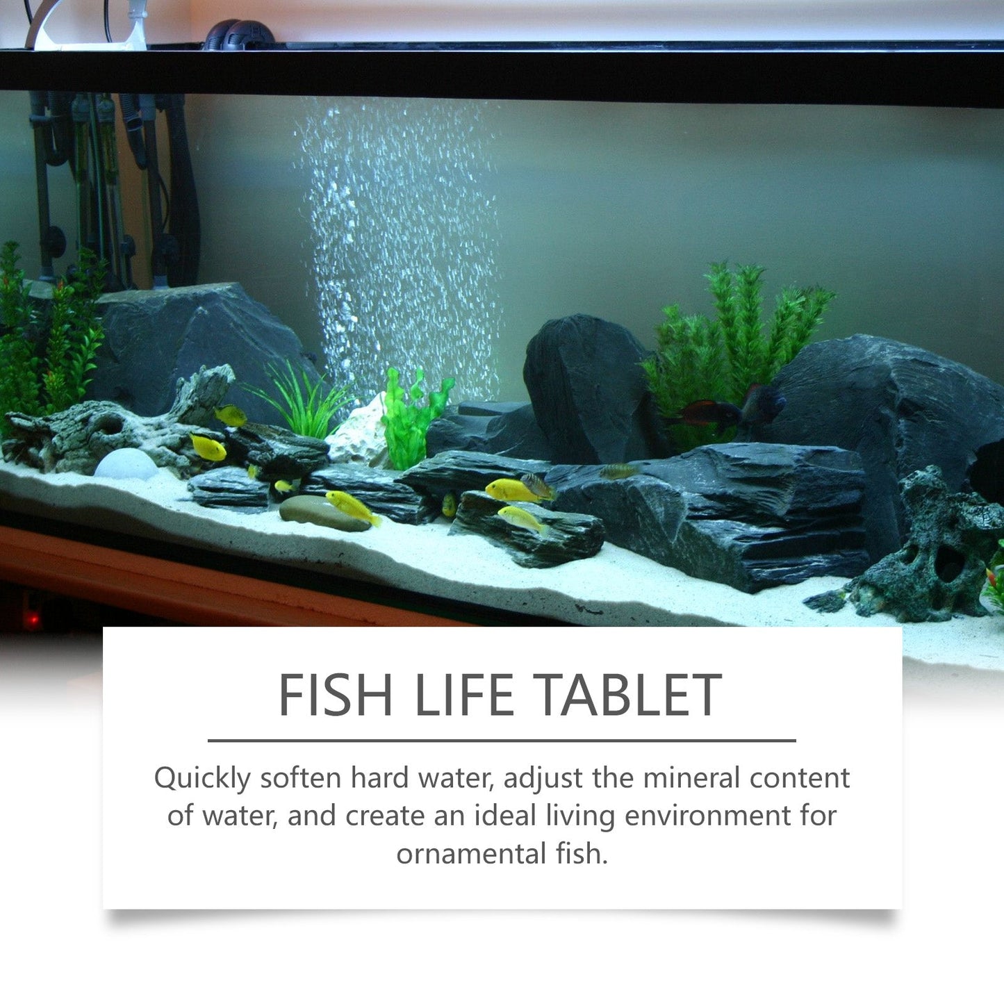 Yegbong Salt tablets for ornamental fish aquariums Aquarium salt, special fish salt for ornamental fish, salt tablets for fish keeping, mineral salt