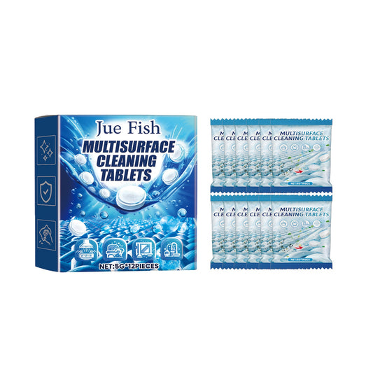 JUE FISH Multi-Surface Decontamination Effervescent Tablets Kitchen heavy grease and dirt cleaning stain remover effervescent tablets