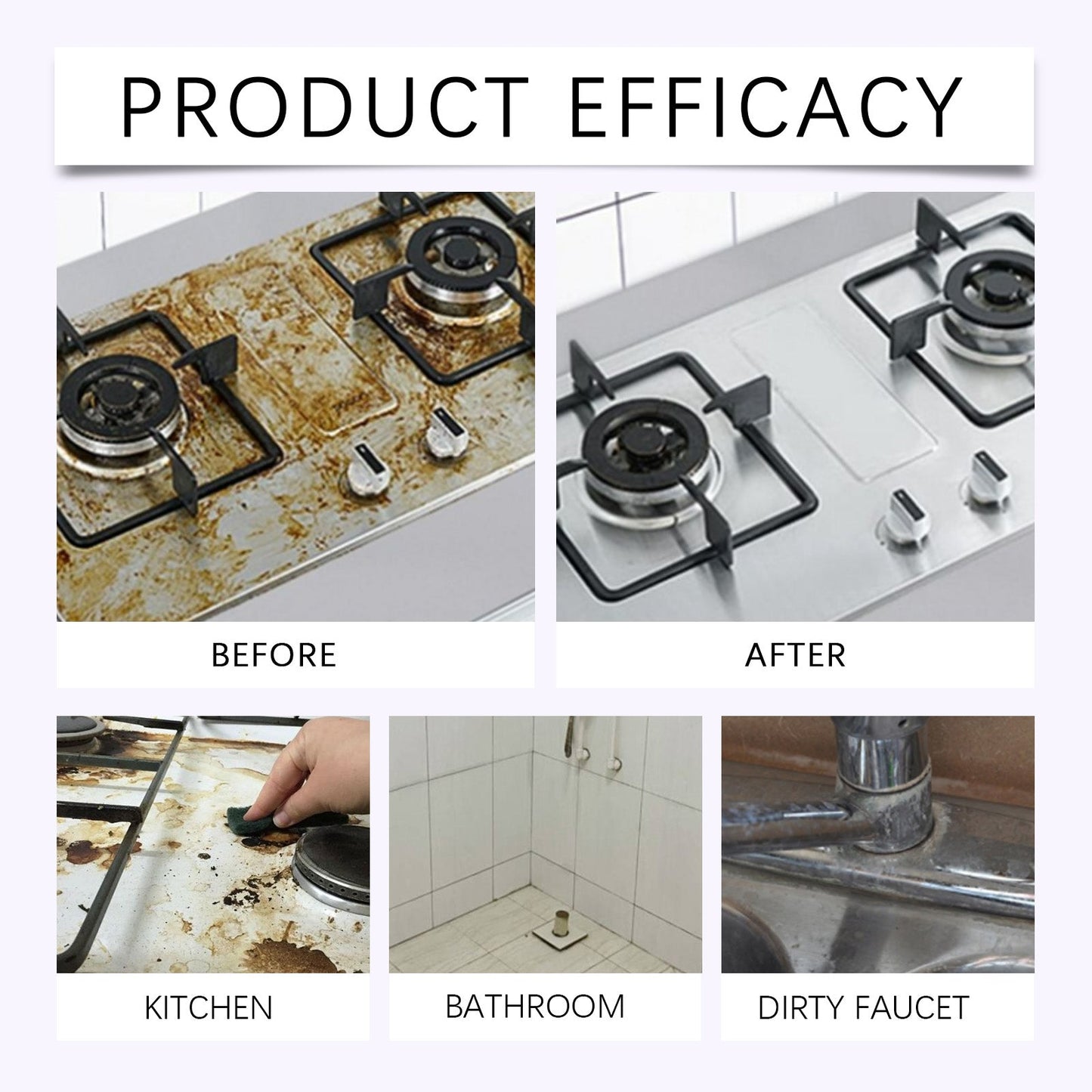 Jue Fish Multi-purpose stain remover and cleaner Easy-to-use multi-purpose cleaner for cleaning grease and stains on kitchen stoves and utensils