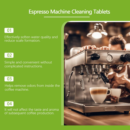 Jakehoe Coffee machine cleaning tablets Specialized cleaning and descaling tablets for coffee machines to remove coffee stains and renovate