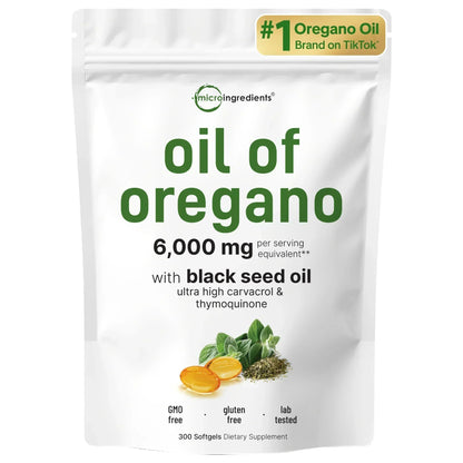 Oregano Oil & Black Seed Oil Softgels - 2-in-1 Foundational Wellness-Shop