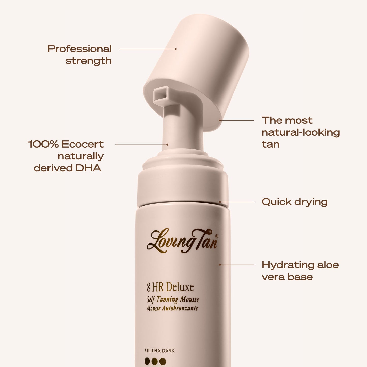 8 HR Deluxe Self-Tanning Mousse Ultra Dark