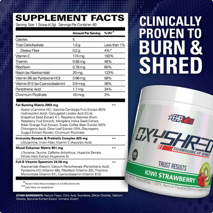OxyShred Thermogenic Fat Burner-KIWI STRAWBERRY