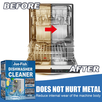 Jue-Fish Dishwasher cleaning tablets Specialized cleaning tablets for built-in drawer dishwashers in Taiwan