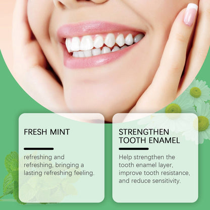 Oralhoe Whitening Toothpaste Tablets Mint tooth cleaning tablets for yellow teeth, tartar, and bad breath