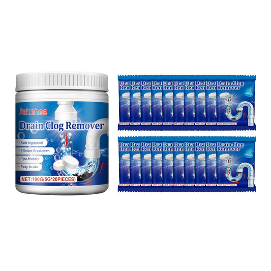 Jakehoe Drain Cleaner Effervescent Tablets Toilet drain unclogging, deodorizing, anti-clogging, dissolving cleaning tablets