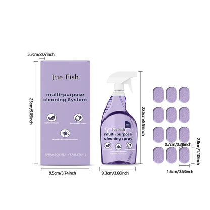 Jue Fish Multi-purpose stain remover and cleaner Easy-to-use multi-purpose cleaner for cleaning grease and stains on kitchen stoves and utensils