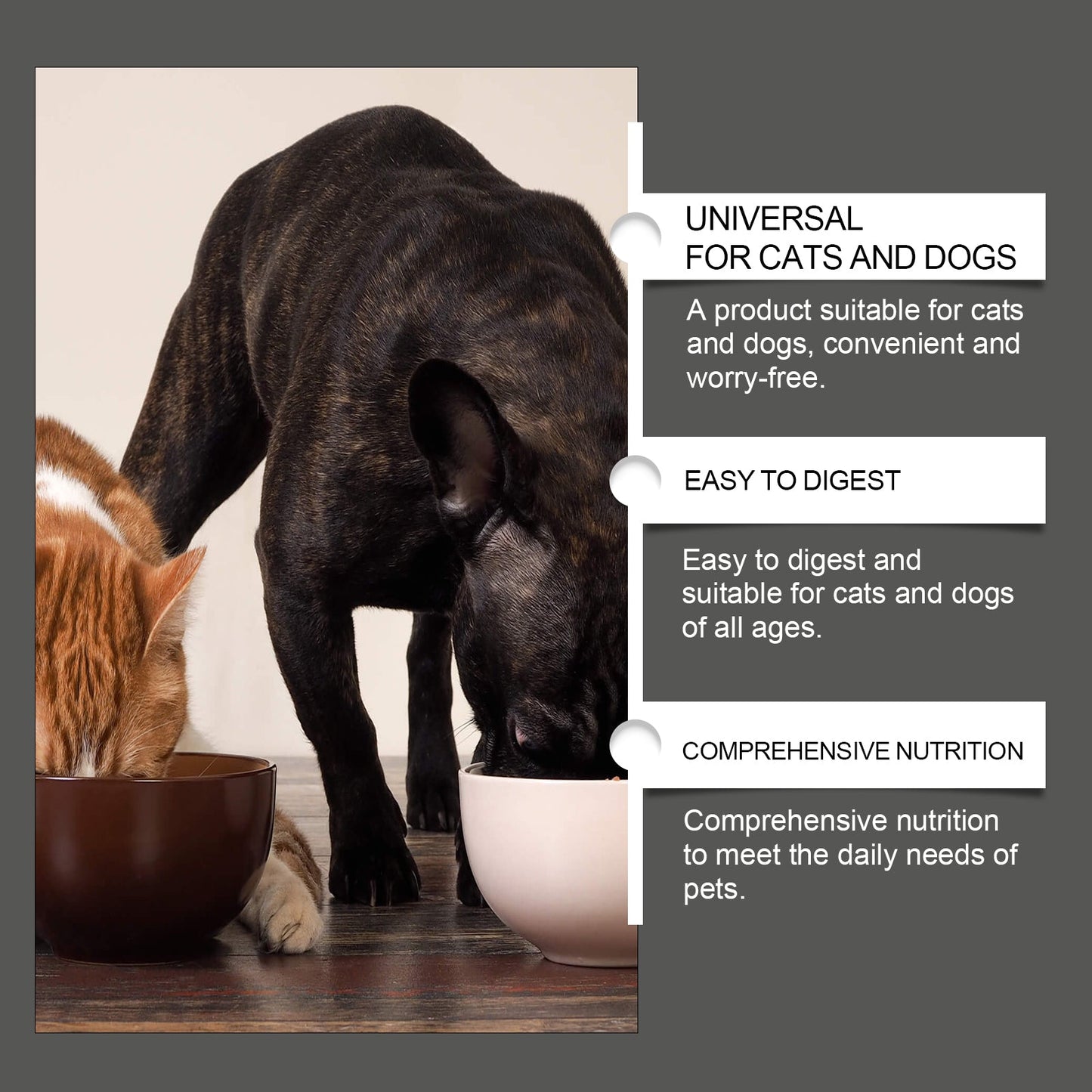 Yegbong Universal Compound Probiotic Tablets for Cats and Dogs Nutritional Supplement Tablets for Pets, Dogs and Cats