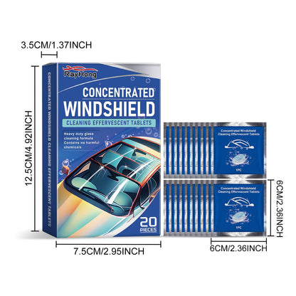 Rayhong Car windshield cleaning tablets Windshield cleaning stain remover, rainproof, anti-fog, waterproof cleaning tablets