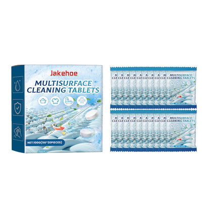 Jakehoe Multi-Surface Cleaning Effervescent Tablets Toilet deodorizer, sink and toilet stain remover, cleaning effervescent tablets