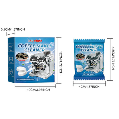 Jakehoe Coffee machine cleaning tablets Coffee machine brewer filter cleaning tablets for stubborn dirt and scale