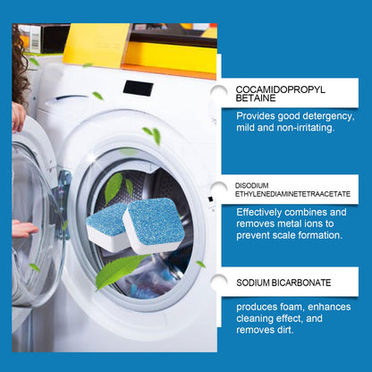 Jakehoe Washing machine descaling cleaning tablets Household drum washing machine cleaning tablets for removing odors and dirt