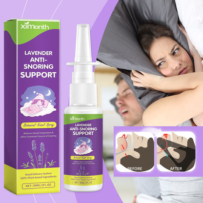 XIMONTH Snoring spray Home-use nasal spray for relieving nasal congestion, stopping snoring, and aiding sleep, with nasal cavity cleaning and care