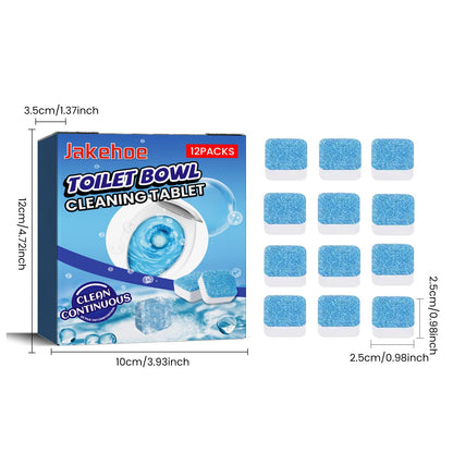 Jakehoe Toilet cleaning tablets Multi-effect stain remover, descaler, urine stain remover, toilet cleaner, deodorizer, odor eliminator, fresh scent