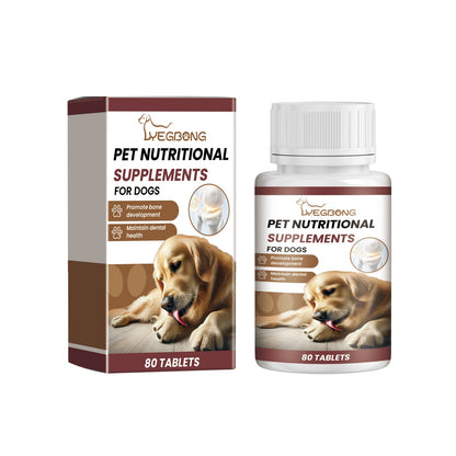 Yegbong Calcium Tablets for Dogs Pet Vitamin Supplement Oral Care Dietary Health Nutrition Calcium Tablets