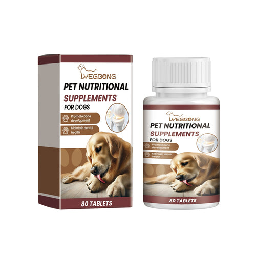 Yegbong Calcium Tablets for Dogs Pet Vitamin Supplement Oral Care Dietary Health Nutrition Calcium Tablets