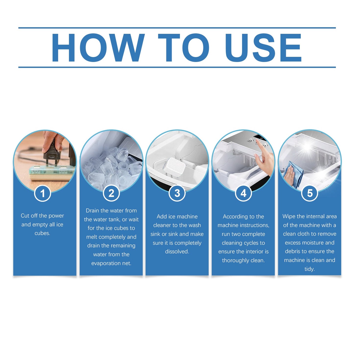 Jakehoe Ice Maker Cleaning Tablets Convenient and gentle household cleaning, descaling, deodorizing, and daily maintenance of ice makers