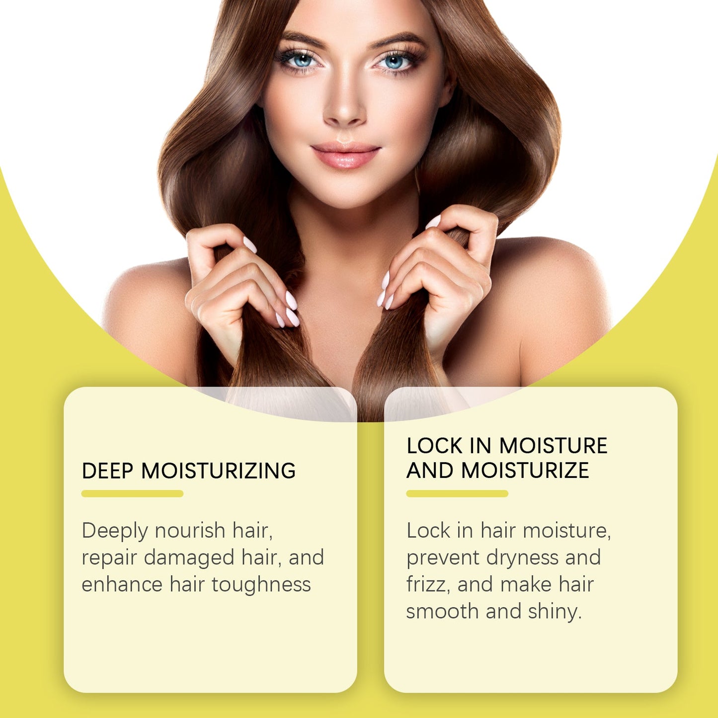 EELHOE Hair Oil Capsules Scalp care to improve dryness and frizz, smooth hair care oil, gentle and moisturizing