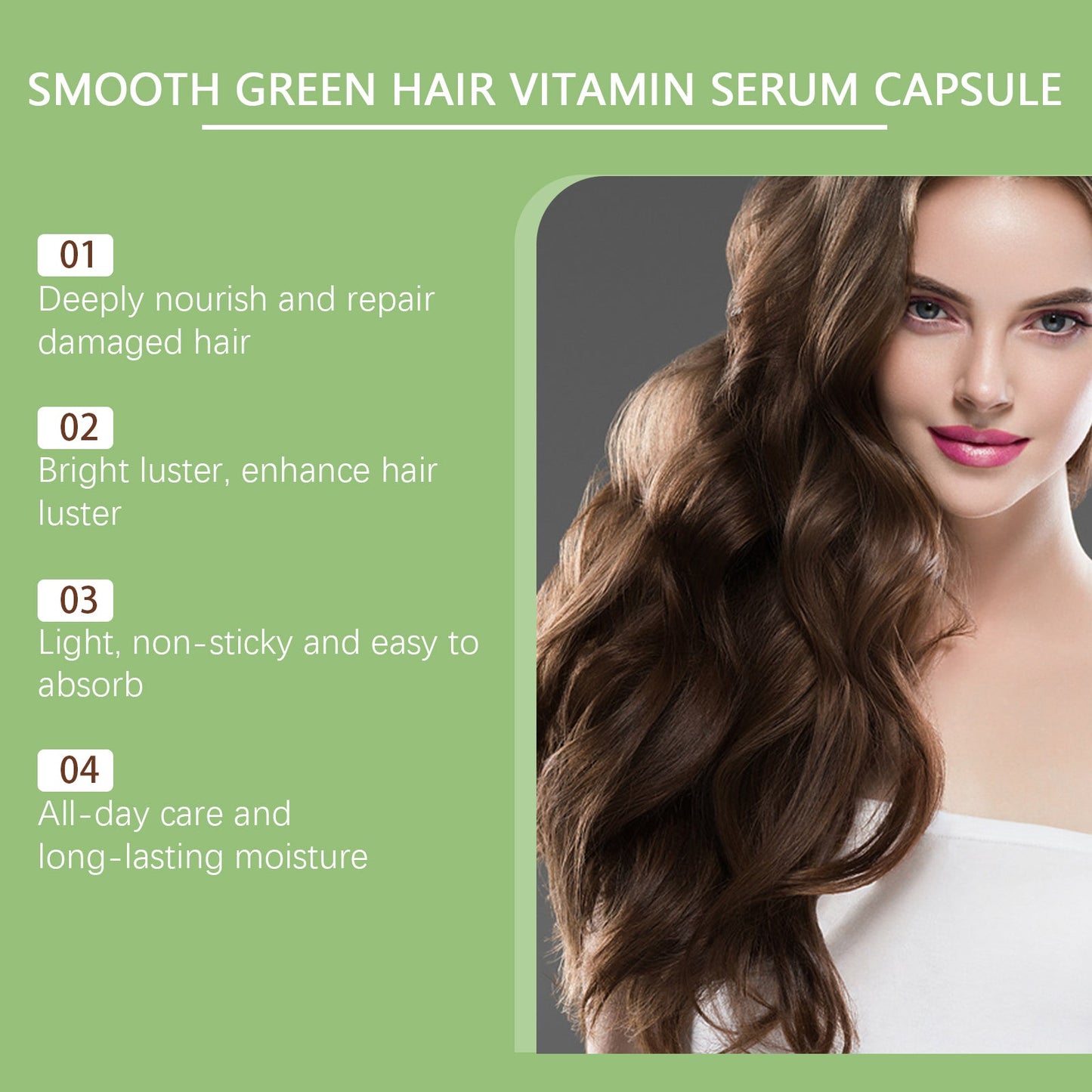 EELHOE Hair Care Essential Oil Capsules Hair nourishing oil for relieving dryness, smoothing hair, and scalp massage