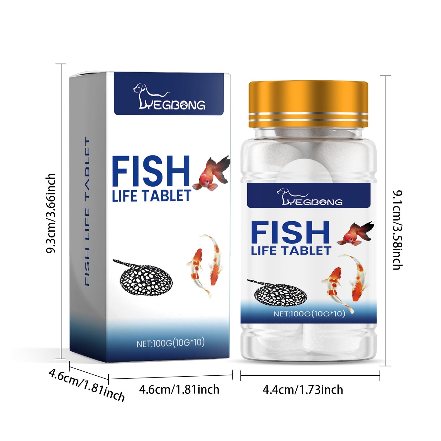 Yegbong Salt tablets for ornamental fish aquariums Aquarium salt, special fish salt for ornamental fish, salt tablets for fish keeping, mineral salt