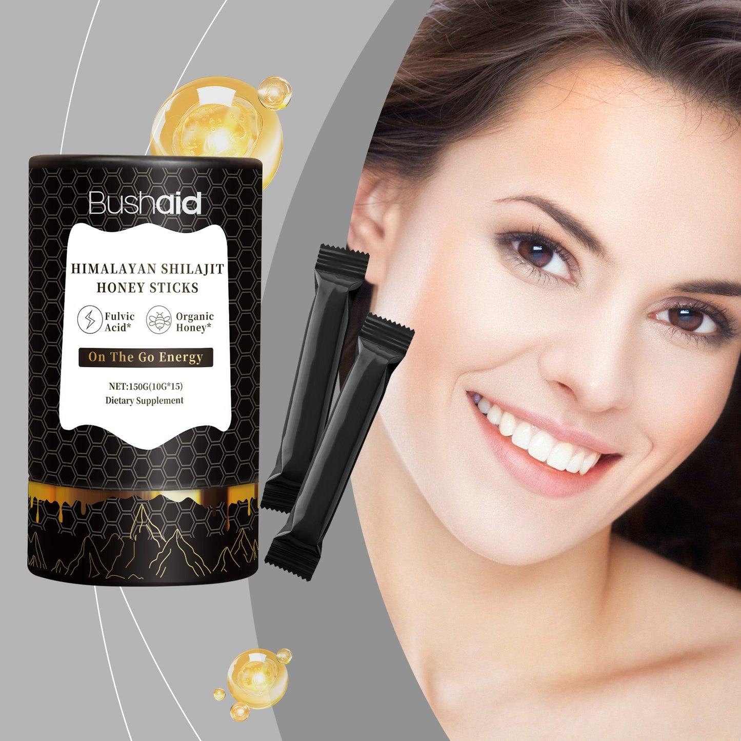 BushAid Shilajit Honey Supplement Physical therapy