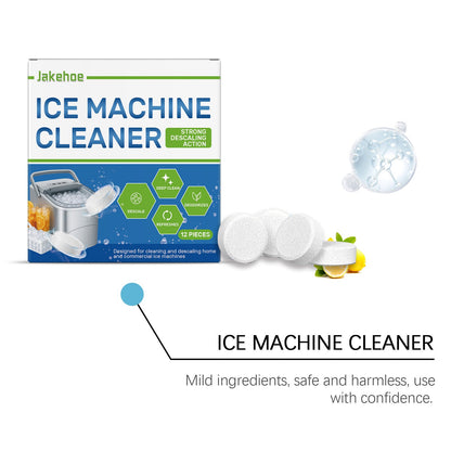 Jakehoe Ice Maker Cleaning Tablets Daily household gentle cleaning of ice makers for descaling, deodorizing, and maintenance