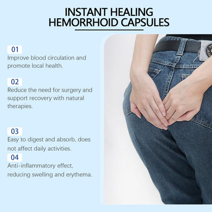 Ximonth Herbal Hemorrhoid Capsules Relieves Anal Discomfort, Eliminates Hemorrhoids, Body Care, Anal Comfort Care Capsules