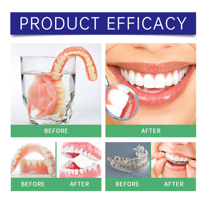 Oralhoe Denture cleaning tablets Oral care, fresh breath, tooth stain removal, braces, denture cleaning tablets, care