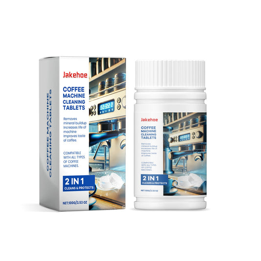 Jakehoe Coffee machine cleaning tablets Special cleaning tablets for coffee machines to remove stains, scale, and for maintenance and renovation