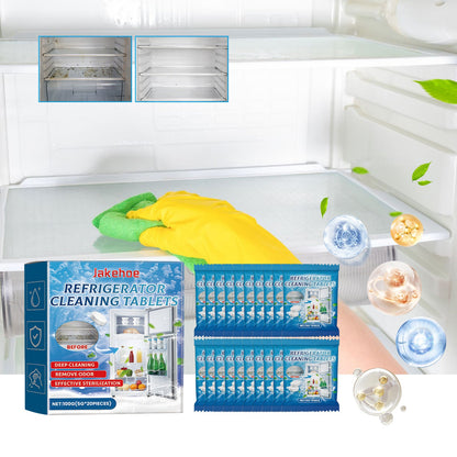 Jakehoe Refrigerator cleaning tablets Refrigerator, microwave, oven degreasing and deodorizing multi-purpose cleaning tablets
