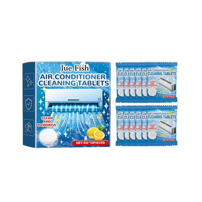 Jue-Fish Air conditioner cleaning effervescent tablets Air conditioner cleaning products, air conditioner care to keep the air fresh and hygienic