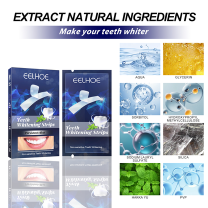 EELHOE Whitening tooth strips Dental care stain remover, whitening and cleaning strips