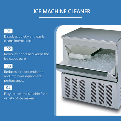 Jakehoe Ice Maker Cleaning Tablets Convenient and gentle household cleaning, descaling, deodorizing, and daily maintenance of ice makers