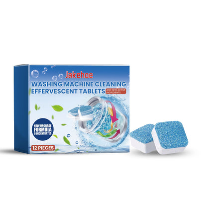 Jakehoe Washing machine cleaning tablets Laundry tub cleaning tablets for removing dirt, odors, and leaving a fresh scent